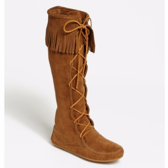 Minnetonka Shoes - Minnetonka Front Lace Knee High Boots